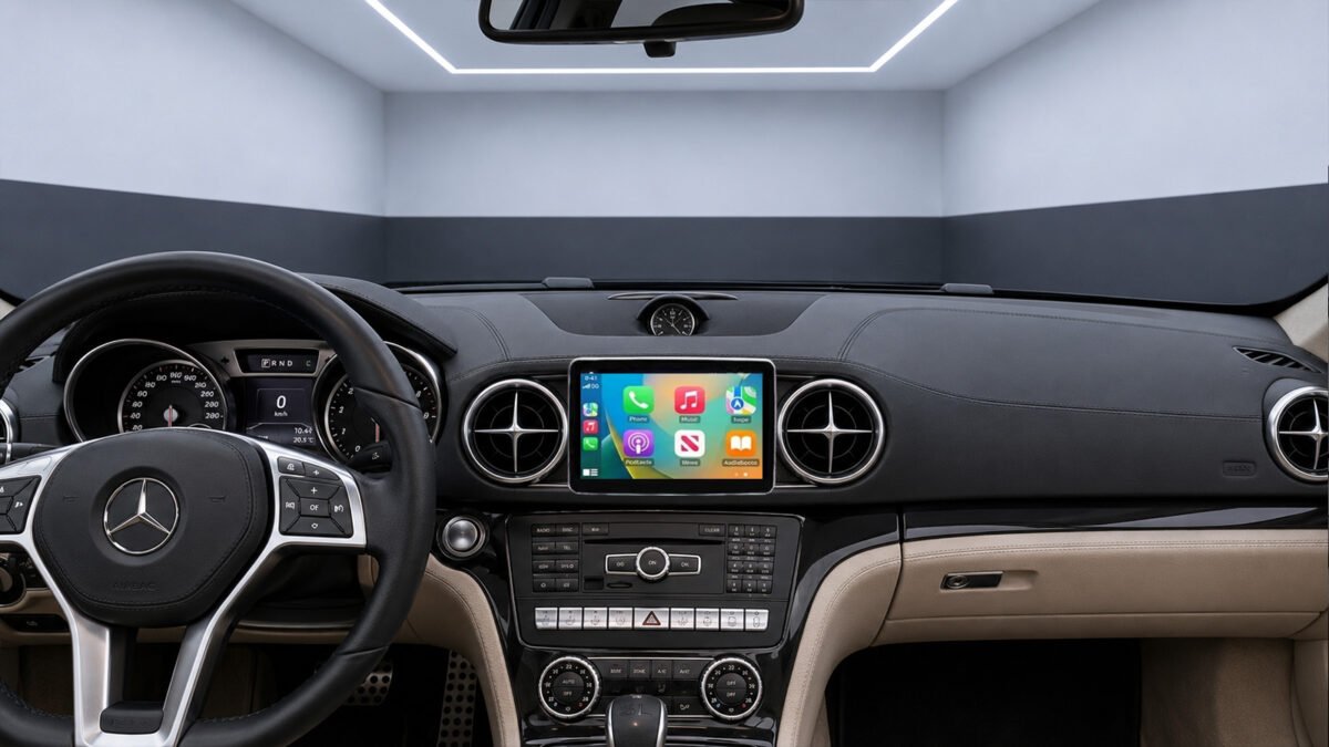 Android-Navigation (+ Apple-CarPlay) Touch für Mercedes SL R231 (inkl. Einbau) – Ansicht 2