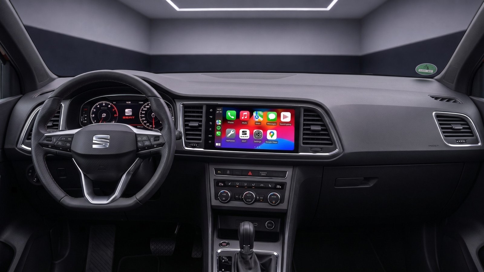 seat_ateca_apple_carplay_android_auto_rückfahrkamera_nachrüstung_carhex_einbau_2 Apple-CarPlay & Android-Auto für Seat Ateca (5F) (Nachrüstung)