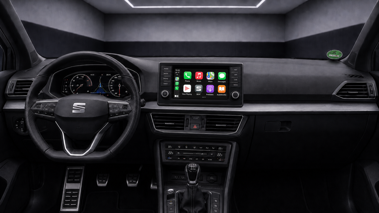 seat_tarraco_apple_carplay_android_auto_rückfahrkamera_nachrüstung_carhex_einbau_1 Apple-CarPlay & Android-Auto für Seat Tarraco (KN) (Nachrüstung)