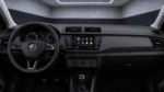 Apple CarPlay und Android Auto auf dem Fahrzeugdisplay im Skoda Fabia III NJ Innenraum