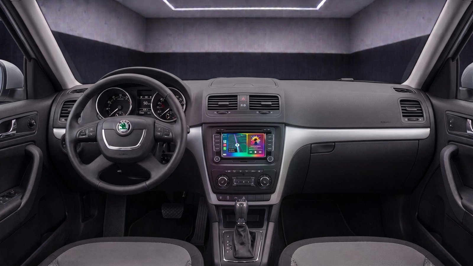 skoda_yeti_apple_carplay_android_auto_rückfahrkamera_nachrüstung_carhex_einbau_1 Apple-CarPlay & Android-Auto für Skoda Yeti (5L) (Nachrüstung)
