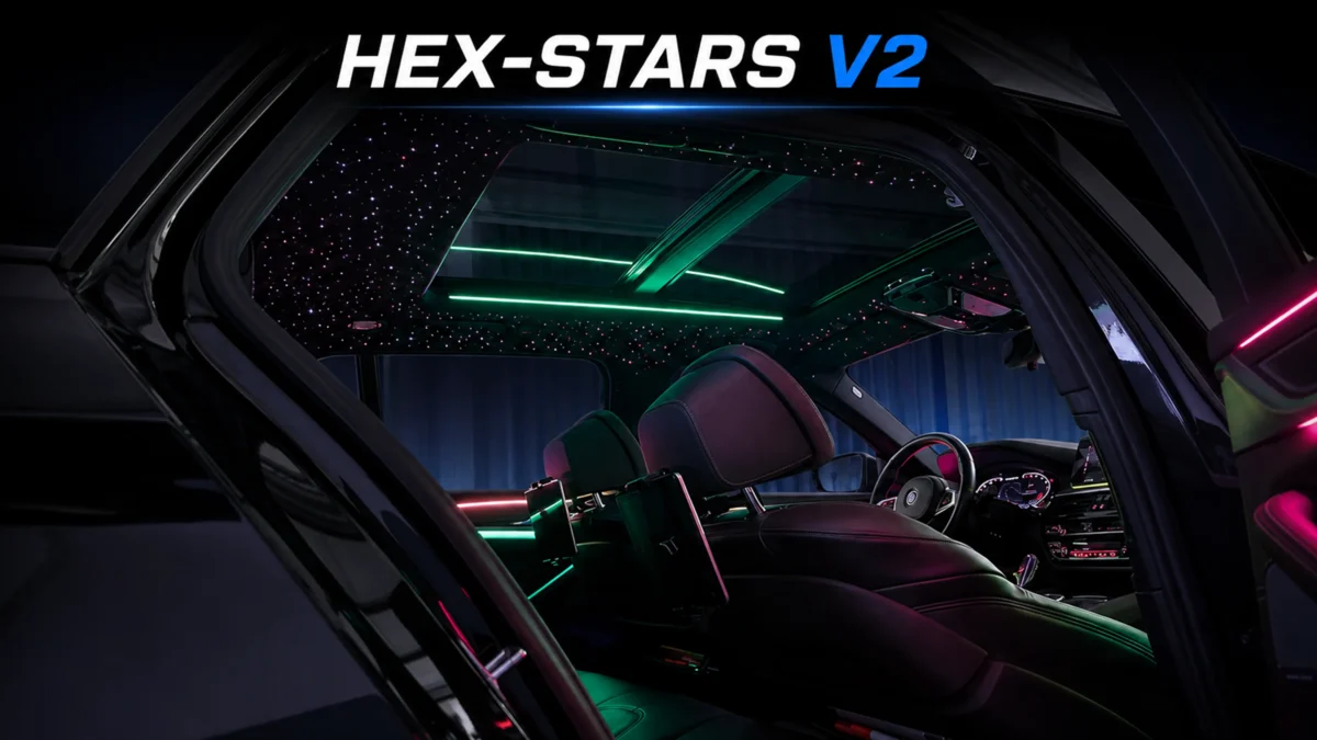 HEX-STARS V2 Sternenhimmel-Set für BMW 1er F20 F21 – Ansicht 4