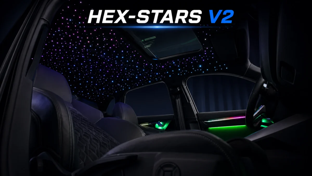 HEX-STARS V2 Sternenhimmel-Set für BMW 1er F20 F21 – Ansicht 3