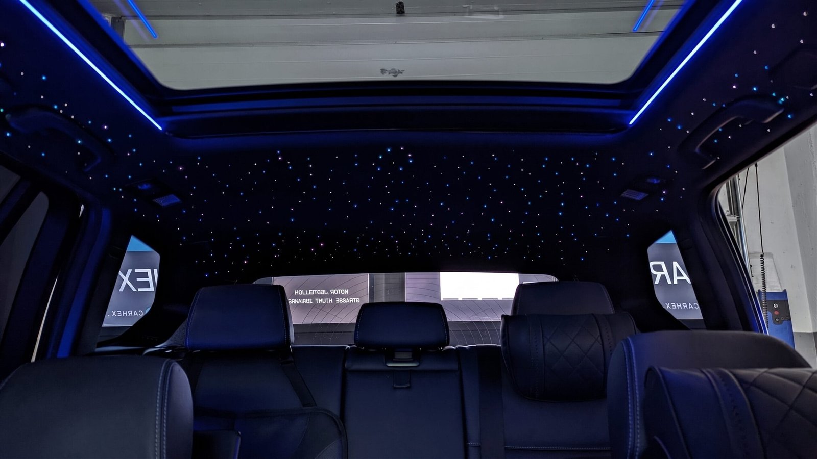 Sternschnuppen Effekt beim CarHex Sternenhimmel