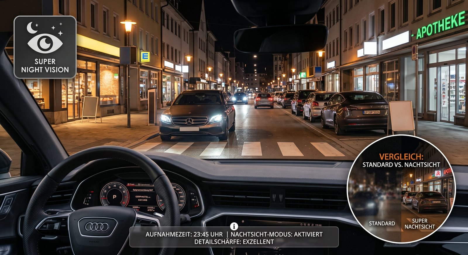 Vantrue Dashcam Nachtsicht Qualität