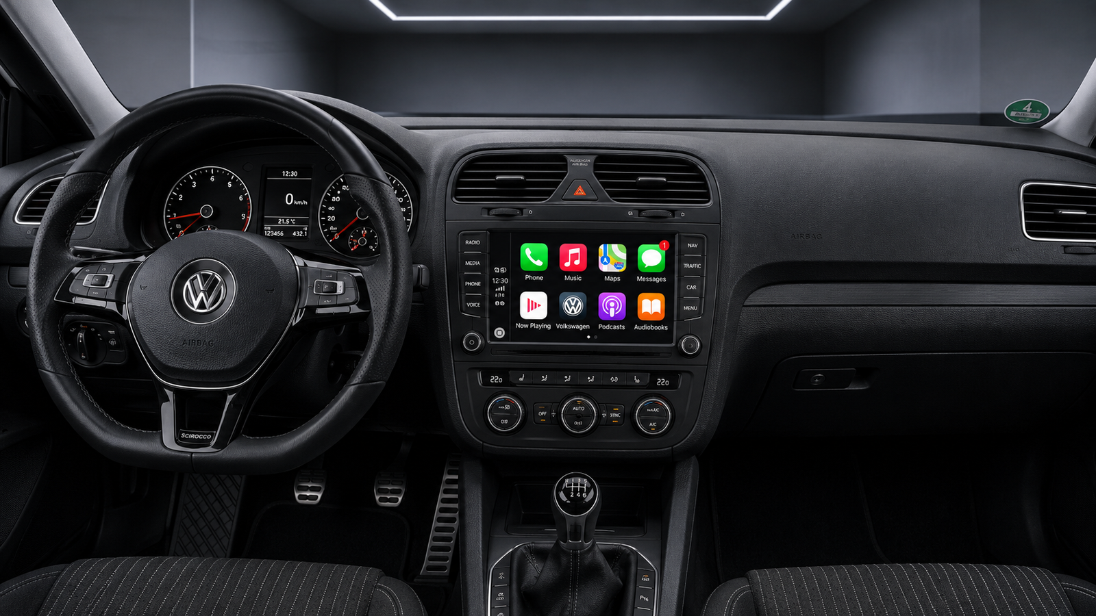 Apple-CarPlay & Android-Auto für VW Scirocco (Nachrüstung)