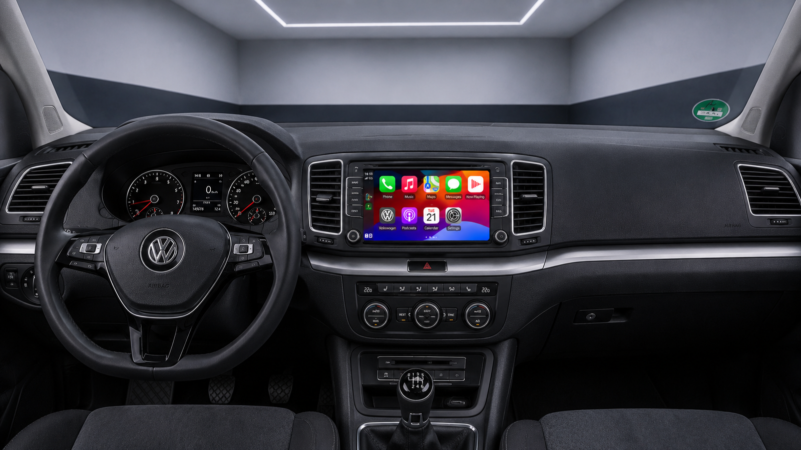 Apple-CarPlay & Android-Auto für VW Sharan II (7N) (Nachrüstung)