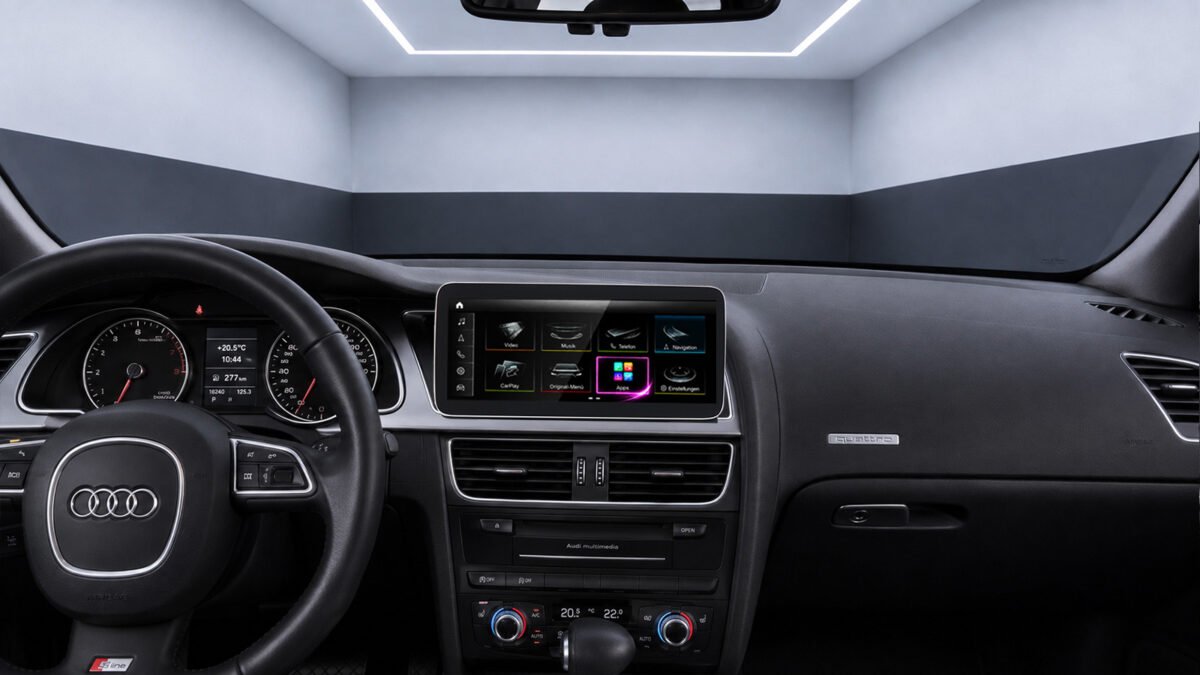 Android-Navigation (+ Apple-CarPlay) Touch für Audi A4 S4 RS4 B8 (inkl. Einbau) – Ansicht 2