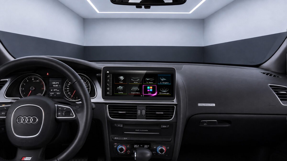 Android-Navigation (+ Apple-CarPlay) Touch für Audi A4 S4 RS4 B8 (inkl. Einbau) – Ansicht 5
