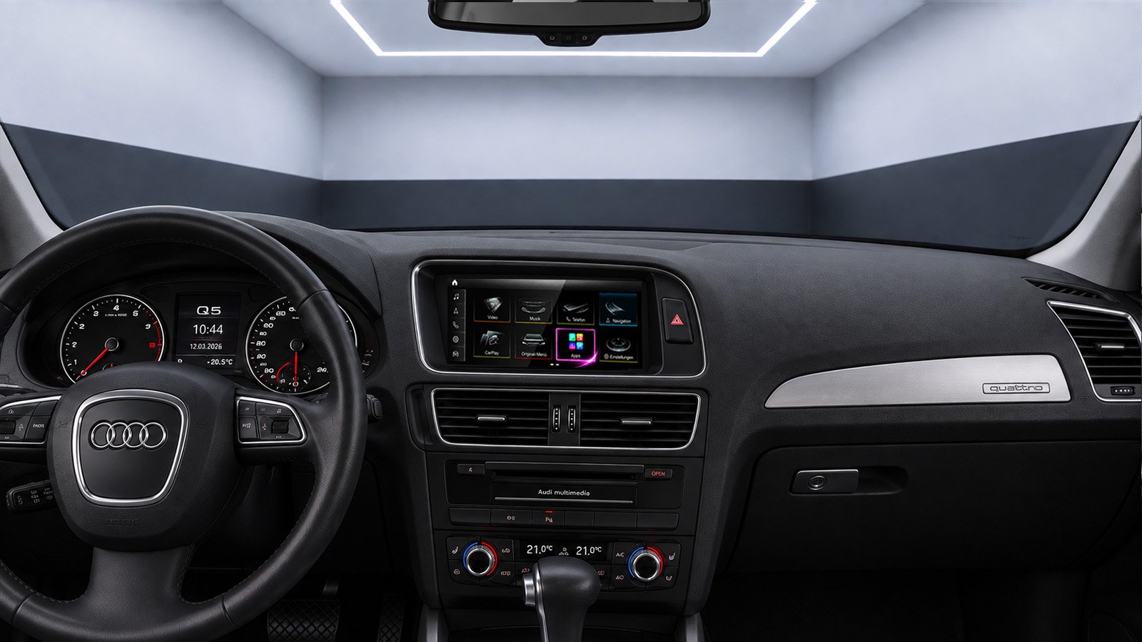 Android-Navigation (+ Apple-CarPlay) Touch für Audi Q5 SQ5 8R (inkl. Einbau)