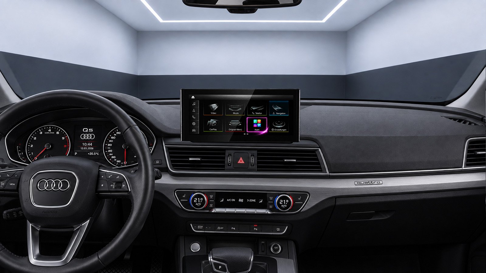 Android-Navigation (+ Apple-CarPlay) Touch für Audi Q5 SQ5 FY (inkl. Einbau)