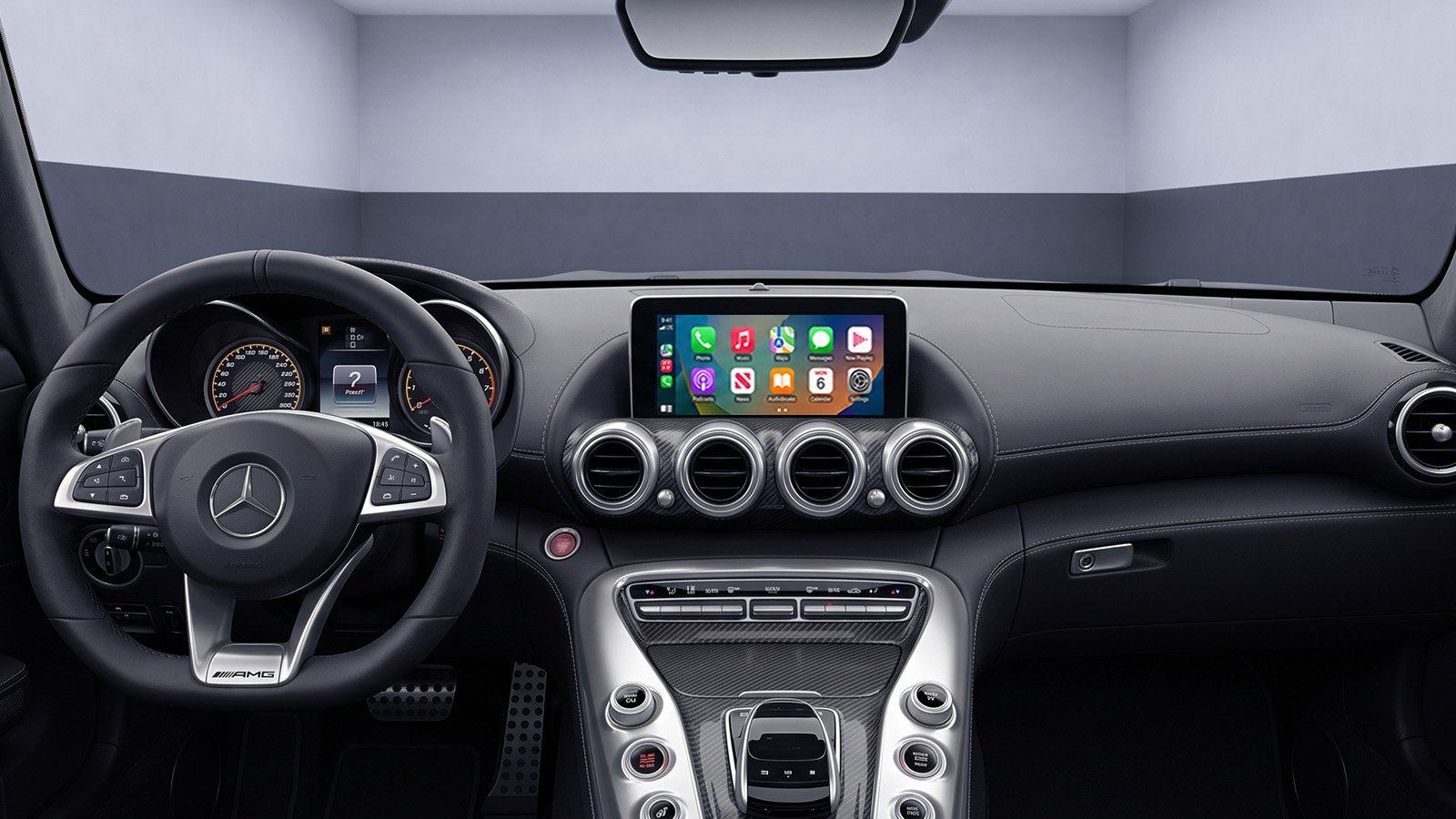 Apple-CarPlay & Android-Auto für Mercedes AMG GT C190 R190 (Nachrüstung)