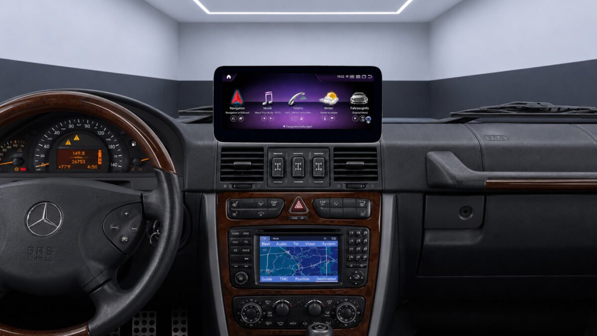 Android-Navigation (+ Apple-CarPlay) Touch für Mercedes G-Klasse 2008 – 2017 (inkl. Einbau) – Ansicht 2