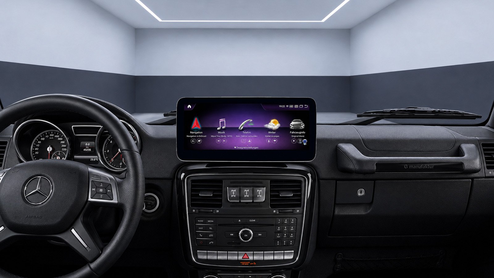 Android-Navigation (+ Apple-CarPlay) Touch für Mercedes G-Klasse 2008 – 2017 (inkl. Einbau)