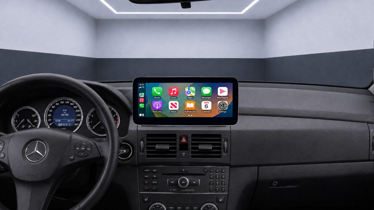 Apple-CarPlay & Android-Auto für Mercedes GLK X204 (Nachrüstung) – Ansicht 5