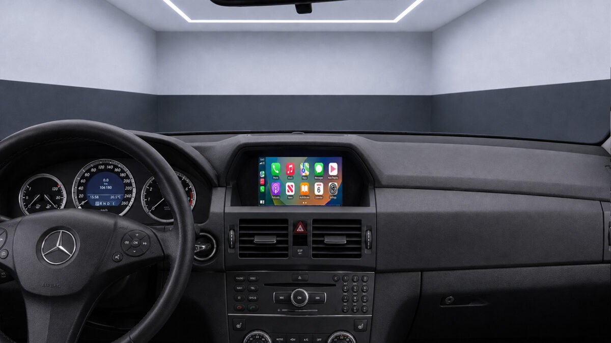 Apple-CarPlay & Android-Auto für Mercedes GLK X204 (Nachrüstung) – Ansicht 2
