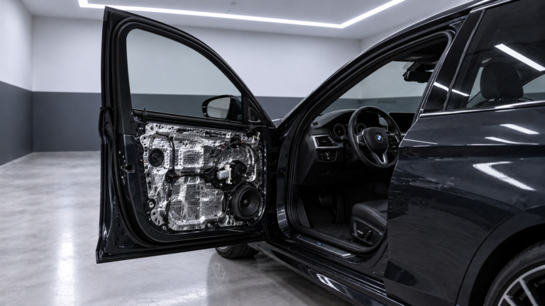 Fahrzeugdämmung für Mercedes C-Klasse W204 S204 C204 inkl. Einbau (Alubutyl & Akustikschaumstoff)